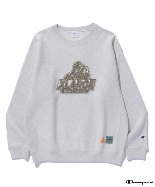 Champion（チャンピオン）の「XLARGE×Champion REVERSE WEAVE CREWNECK SWEAT SHIRT（スウェット・メンズ・ブラウン/アッシュ/ブラック/ネイビー・S/XL/L/M）」の5枚目の写真