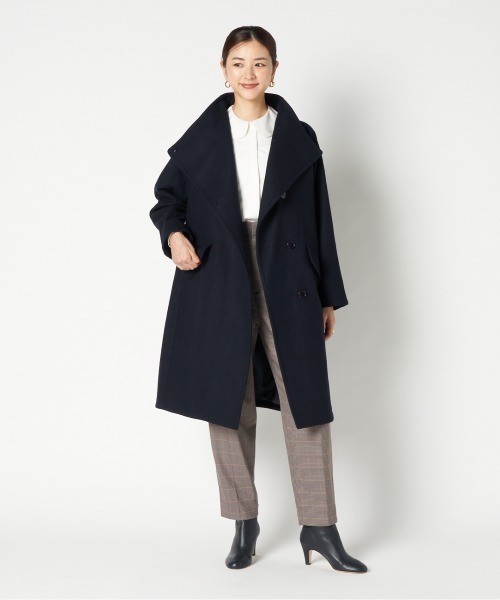 HELIOPOLE（エリオポール）の「WOOL MELTON STAND COLLAR COAT（その他
