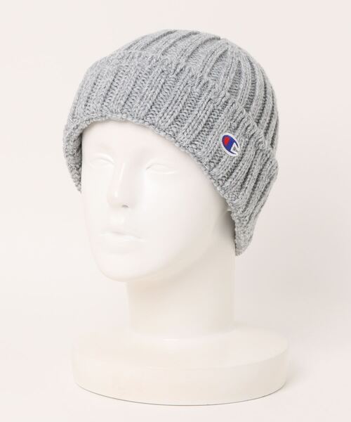 Champion（チャンピオン）の「【Champion】リブニットワッチ 492-1011（ニットキャップ/ビーニー・レディース・グレー/ブラック/アイボリー/ネイビー/マスタード/モカ・FREE）」の4枚目の写真