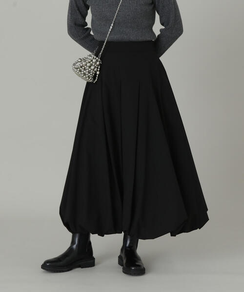 N.（N. Natural Beauty Basic）（エヌエヌナチュラルビューティーベーシック）の「◆バルーンタックスカート（スカート・レディース・オフホワイト/グレー/ブラック・SMALL/MEDIUM）」の3枚目の写真