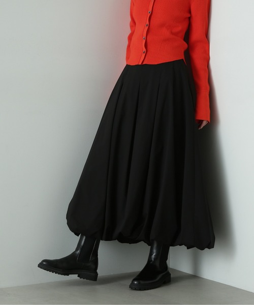 N.（N. Natural Beauty Basic）（エヌエヌナチュラルビューティーベーシック）の「◆バルーンタックスカート（スカート・レディース・オフホワイト/グレー/ブラック・SMALL/MEDIUM）」の4枚目の写真