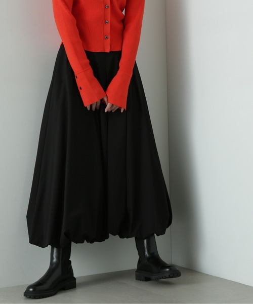 N.（N. Natural Beauty Basic）（エヌエヌナチュラルビューティーベーシック）の「◆バルーンタックスカート（スカート・レディース・オフホワイト/グレー/ブラック・SMALL/MEDIUM）」の5枚目の写真