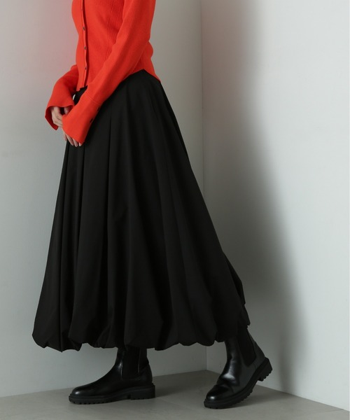 N.（N. Natural Beauty Basic）（エヌエヌナチュラルビューティーベーシック）の「◆バルーンタックスカート（スカート・レディース・オフホワイト/グレー/ブラック・SMALL/MEDIUM）」の10枚目の写真