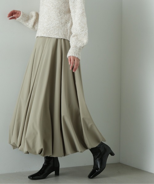 N.（N. Natural Beauty Basic）（エヌエヌナチュラルビューティーベーシック）の「◆バルーンタックスカート（スカート・レディース・オフホワイト/グレー/ブラック・SMALL/MEDIUM）」の15枚目の写真