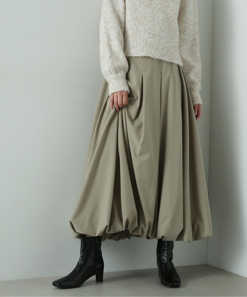 N.（N. Natural Beauty Basic）（エヌエヌナチュラルビューティーベーシック）の「◆バルーンタックスカート（スカート・レディース・オフホワイト/グレー/ブラック・SMALL/MEDIUM）」の16枚目の写真