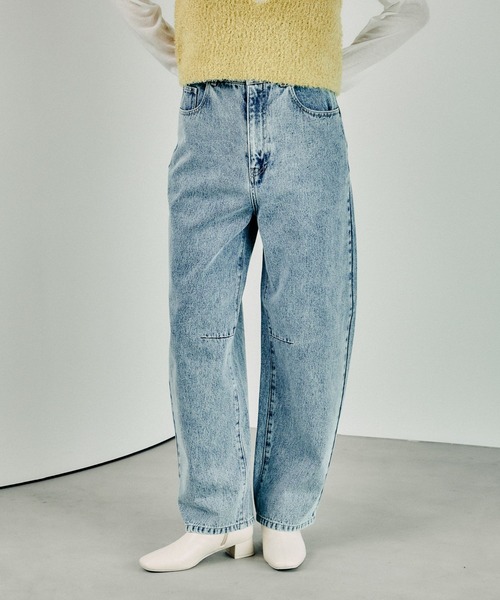 LEPSIM（レプシィム）の「カーブデニムパンツ2　147620（デニムパンツ・レディース・ブルー/オフホワイト/ライトブルー/ライトグレー/ネイビー・SMALL/LARGE/MEDIUM）」の18枚目の写真