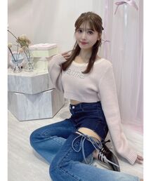 EATME | ビジューロゴニットTOP(ニット/セーター)