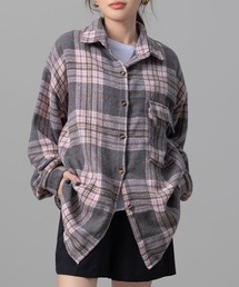 【美品】mercibeaucoup, オーバーサイズ　花柄長袖シャツ　ピンク ZARA - 【ハロハロ様専用】ZARA オーバーサイズ ピンクシャツ