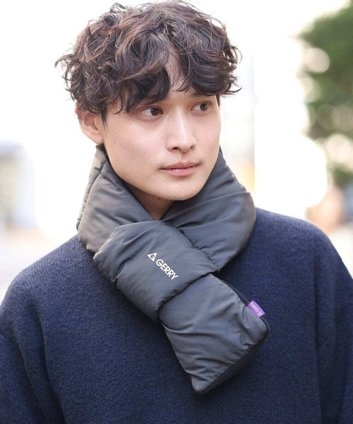 a.v.v(アーヴェヴェ)の「【GERRY】 中綿マフラー(マフラー・メンズ・チャコールグレー/ブラック・46)」の2枚目の写真