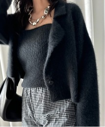 Ameri | BUSTIER SET SUPER SOFT CARDIGAN(ニット/セーター)