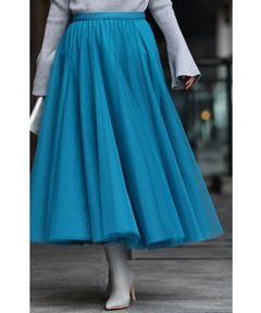 【〜4/15価格】ドレステリア　シルクコットン　サーキュラースカート DRESSTERIOR スカート 「大人フェミニン」シルクコットン