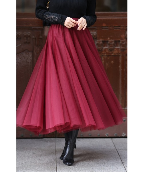 着回しNO.1!カメレオンチュールスカート(スカート)|CAWAII(カワイイ) 着回しNO.1!カメレオンチュールスカート(スカート)|CAWAII(カワイイ)