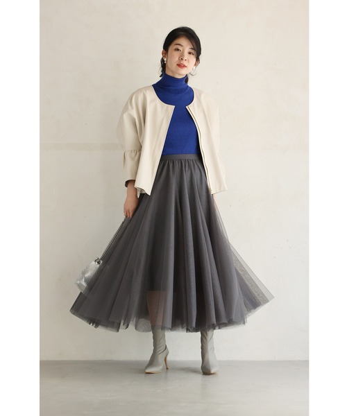 着回しNO.1!カメレオンチュールスカート(スカート)|CAWAII(カワイイ) 着回しNO.1!カメレオンチュールスカート(スカート)|CAWAII(カワイイ)