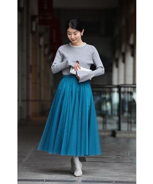 着回しNO.1!カメレオンチュールスカート(スカート)|CAWAII(カワイイ) 着回しNO.1!カメレオンチュールスカート(スカート)|CAWAII(カワイイ)