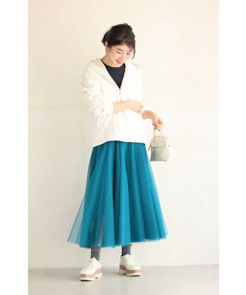 着回しNO.1!カメレオンチュールスカート(スカート)|CAWAII(カワイイ) 着回しNO.1!カメレオンチュールスカート(スカート)|CAWAII(カワイイ)