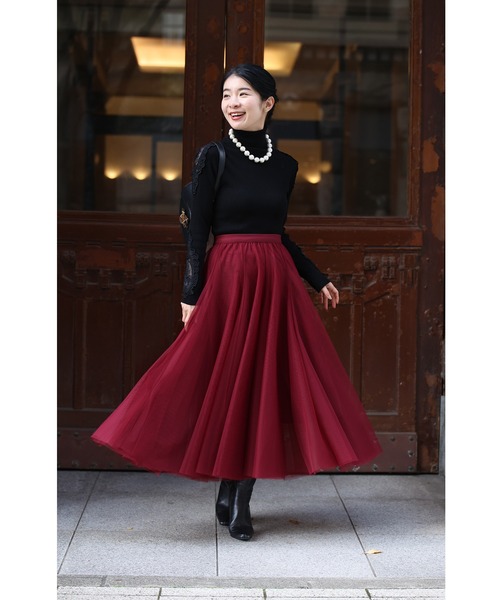 着回しNO.1!カメレオンチュールスカート(スカート)|CAWAII(カワイイ) 着回しNO.1!カメレオンチュールスカート(スカート)|CAWAII(カワイイ)