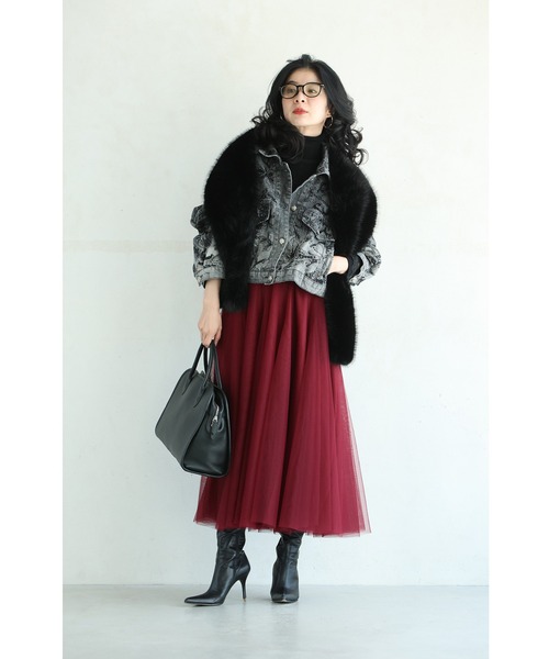 着回しNO.1!カメレオンチュールスカート(スカート)|CAWAII(カワイイ) 着回しNO.1!カメレオンチュールスカート(スカート)|CAWAII(カワイイ)