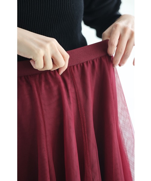 着回しNO.1!カメレオンチュールスカート(スカート)|CAWAII(カワイイ) 着回しNO.1!カメレオンチュールスカート(スカート)|CAWAII(カワイイ)