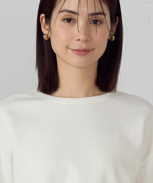 COMME CA ISM（コムサイズム）の「クロップド丈ロンT（Tシャツ/カットソー・レディース・ホワイト/ブラック・MEDIUM/LARGE）」の22枚目の写真