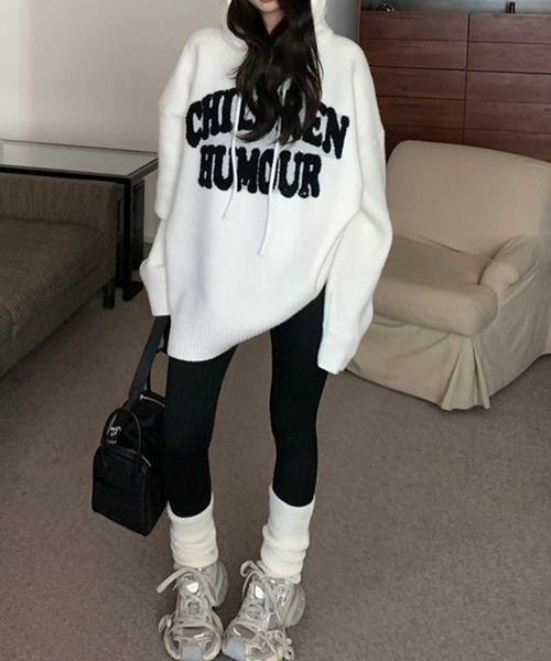 ﾛｺﾞｶｯﾄﾜｰｸﾊﾟｰｶｰﾆｯﾄﾄｯﾌﾟｽ（ニット/セーター）｜SPIGA（スピーガ）