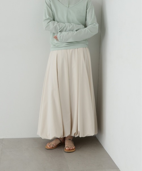 美品 ナゴンスタンス 6/4クロス タックバルーンスカート レディース