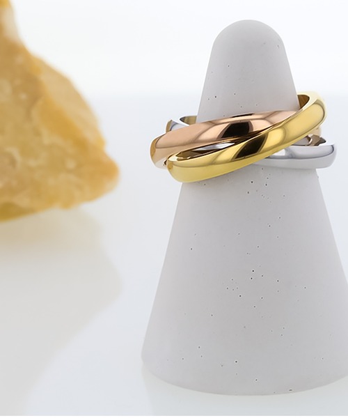 kirakiraShop（キラキラショップ）の「3重 ツイスト リング（リング・レディース・シルバー/ゴールド/シルバー系・6号/7号/8号/#3/#2/#1）」の16枚目の写真