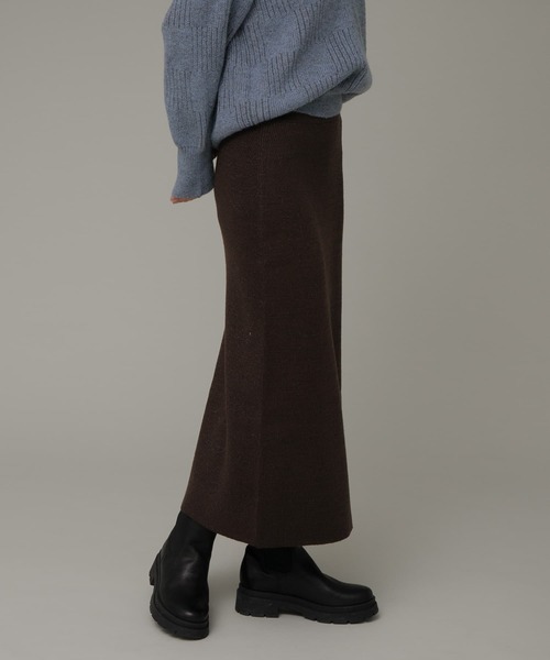 URBAN RESEARCH Sonny Label（アーバンリサーチサニーレーベル）の「『洗濯可』ラメニットリブロングスカート（スカート・レディース・グレー/ブラウン/ブラック・FREE）」の14枚目の写真