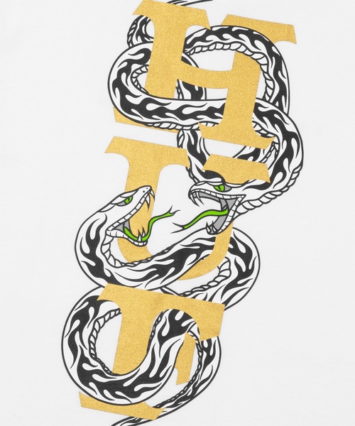 YEAR OF THE SNAKE TEE / HUF ハフ プリント 半袖Tシャツ（Tシャツ/カットソー）｜HUF（ハフ）