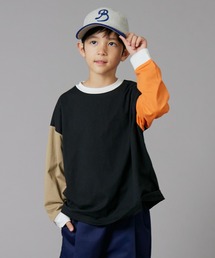 PAIRMANON STREET | 【PAIRMANON STREET】ベーシック クレイジー 配色 シンプル 長袖 Tシャツ(Tシャツ/カットソー)