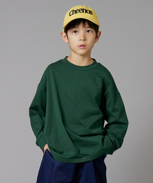 PAIRMANON STREET（ペアマノンストリート）の「【PAIRMANON STREET】ベーシック クレイジー 配色 シンプル 長袖 Tシャツ（Tシャツ/カットソー・キッズ・ベージュ/グリーン系その他/ブラック/ホワイト/ホワイト系その他/ベージュ系その他/グリーン/ブラック系その他・100/110/120/130/140/150/160/90）」の7枚目の写真