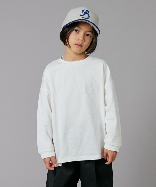 PAIRMANON STREET（ペアマノンストリート）の「【PAIRMANON STREET】ベーシック クレイジー 配色 シンプル 長袖 Tシャツ（Tシャツ/カットソー・キッズ・ベージュ/グリーン系その他/ブラック/ホワイト/ホワイト系その他/ベージュ系その他/グリーン/ブラック系その他・100/110/120/130/140/150/160/90）」の13枚目の写真