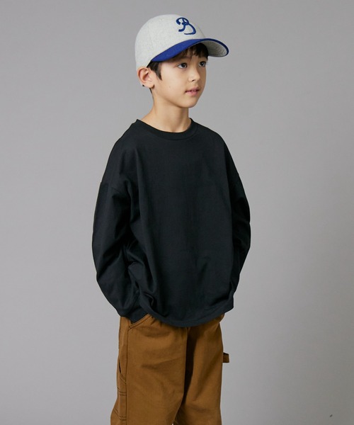 PAIRMANON STREET（ペアマノンストリート）の「【PAIRMANON STREET】ベーシック クレイジー 配色 シンプル 長袖 Tシャツ（Tシャツ/カットソー・キッズ・ベージュ/グリーン系その他/ブラック/ホワイト/ホワイト系その他/ベージュ系その他/グリーン/ブラック系その他・100/110/120/130/140/150/160/90）」の21枚目の写真