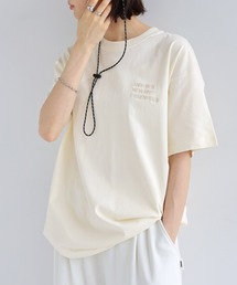 ANME（アンメ）の「【新色・新サイズ追加】ANMEロゴ刺繍半袖Tシャツ（Tシャツ/カットソー）」