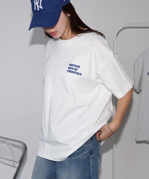 ANMEエンブロイダリーロゴ半袖Tシャツ