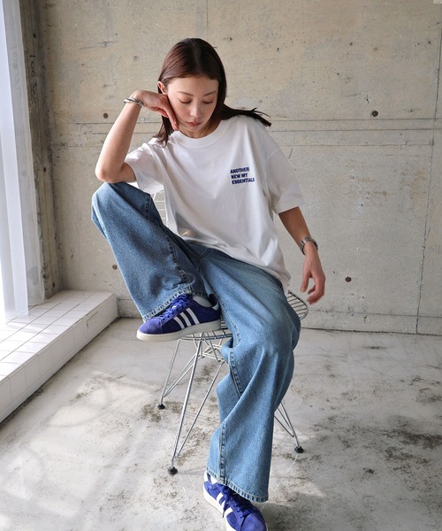 ANMEエンブロイダリーロゴ半袖Tシャツ