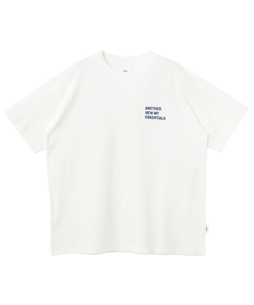ANME（アンメ）の「【新色・新サイズ追加】ANMEロゴ刺繍半袖Tシャツ（Tシャツ/カットソー・レディース・ホワイト×ブラック/グレー系その他/ホワイト×レッド/ホワイト×ブルー/ブラック×ホワイト/ベージュ系その他/ライトグレー系/ホワイト×グレー・M/L/XL/XXL/S）」の17枚目の写真