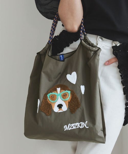 DONOBAN（ドノバン）の「マルシェバッグ（ハンドバッグ・レディース・カーキ/ブラック/チャコール/ブラック系その他/シルバー/グレー/キャメル/ホワイト/ベージュ/ゴールド/ホワイト系その他2/ブラック系その他3/カーキ系2/ブラック系その他2/アイボリー/ホワイト系その他/ピンク/カーキ系1・M）」の14枚目の写真