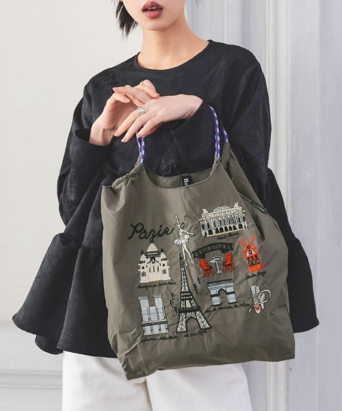 DONOBAN（ドノバン）の「マルシェバッグ（ハンドバッグ・レディース・カーキ/ブラック/チャコール/ブラック系その他/シルバー/グレー/キャメル/ホワイト/ベージュ/ゴールド/ホワイト系その他2/ブラック系その他3/カーキ系2/ブラック系その他2/アイボリー/ホワイト系その他/ピンク/カーキ系1・M）」の12枚目の写真