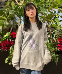 L.H.P | 【ZOZOTOWN限定】LHP×Himika Akaneya/【合掌】UpDRIFT crewneck sweat(UNISEX)/プリント クルーネックスウェット/lhpakn(スウェット)