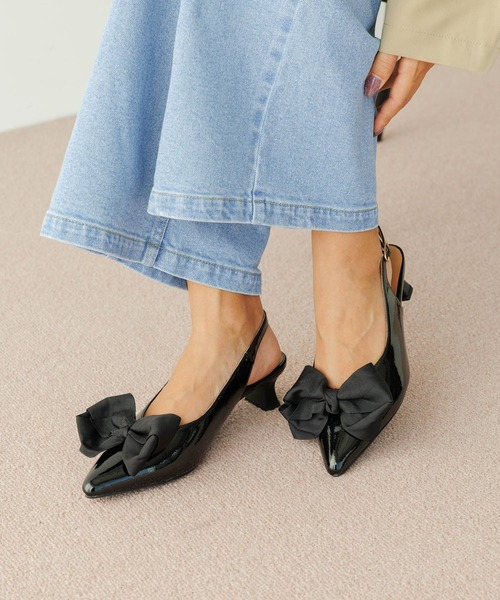 BAYFLOW（ベイフロー）の「[リボンがサイズUPして登場♪]フレフィットリボンミュール2（パンプス・レディース・ブラック/レオパード・SMALL/MEDIUM/LARGE）」の16枚目の写真