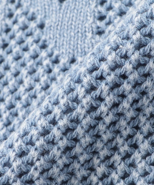 LOVETOXIC（ラブトキシック）の「【LTXC】【綿100％】ピグメントメッシュニット（ニット/セーター・キッズ・チャコール/エメラルド/ブルー・M:150cm/L:160cm/S:140cm）」の18枚目の写真