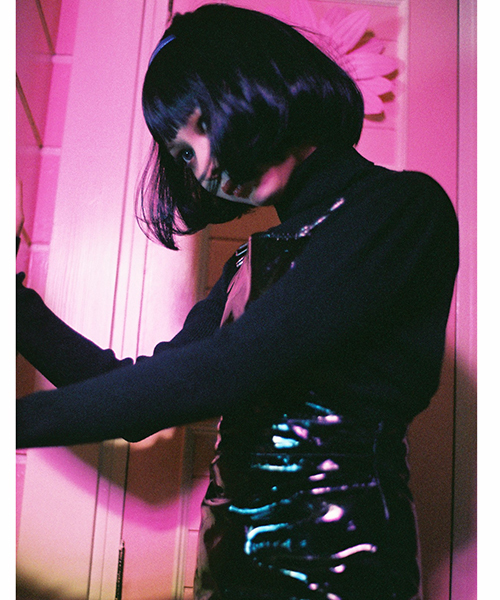 Fallin'（フォーリン）の「【fallin'】　Enamel suspender Onepiece（ワンピース・レディース・ブラック・FREE）」の11枚目の写真