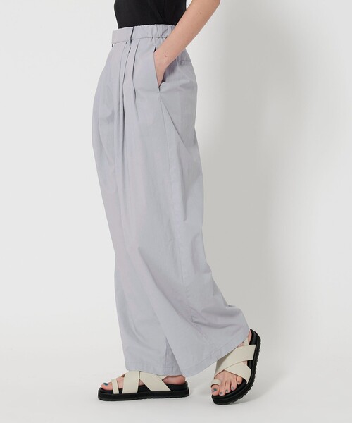 BEAUTY&YOUTH UNITED ARROWS（ビューティーアンドユースユナイテッドアローズ）の「コットンナイロン ワイドタックパンツ -ウォッシャブル-（その他パンツ・レディース・ダークグレー/ダークブラウン/ライトピンク/ライトグレー/オリーブ・L/M/S/XS）」の11枚目の写真