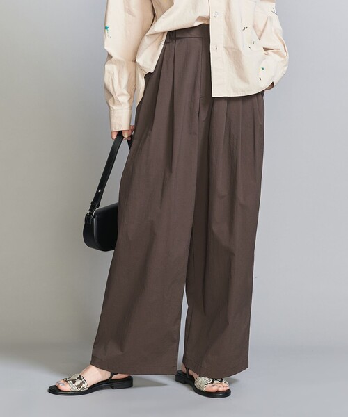 BEAUTY&YOUTH UNITED ARROWS コットンナイロン ワイドタック