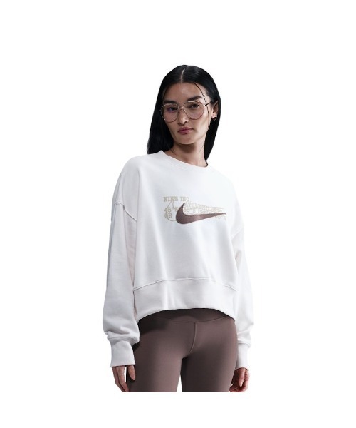 NIKE（ナイキ）の「ナイキ NIKE ナイキ  NSW PHNX FLC FT OOS CRW O（スウェット・レディース・ダークグレー/サックスブルー/ライトベージュ・M/L/S/XL）」の2枚目の写真