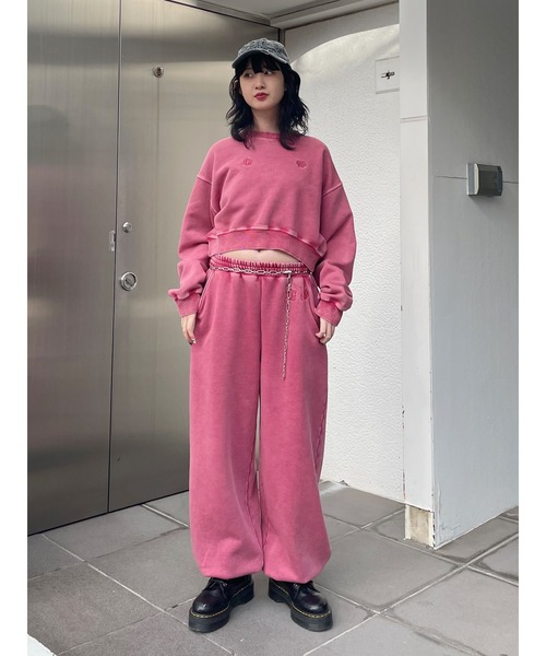 jouetie（ジュエティ）の「【HTH×jouetie】ロゴスウェットパンツ