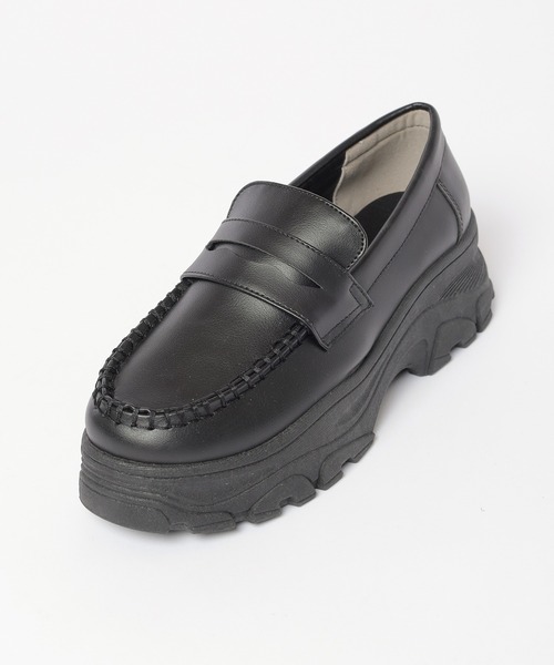 Honeys（ハニーズ）の「厚底ボリュームローファー（ローファー・レディース・ブラック・LL/S/M/L）」の7枚目の写真