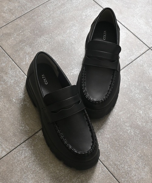 Honeys（ハニーズ）の「厚底ボリュームローファー（ローファー・レディース・ブラック・LL/S/M/L）」の10枚目の写真