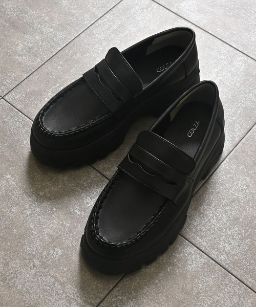 Honeys（ハニーズ）の「厚底ボリュームローファー（ローファー・レディース・ブラック・LL/S/M/L）」の11枚目の写真