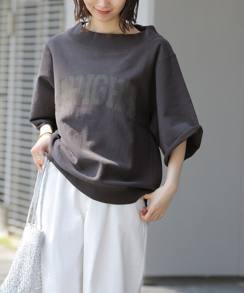 JOURNAL STANDARD relume(ジャーナルスタンダード レリューム)の「ブライトオフショルロゴスウェット(スウェット・レディース・ブラック系その他/グレー・FREE)」の1枚目の写真